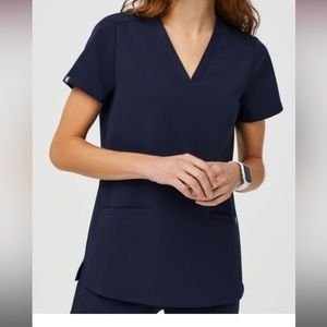 FIGS Navy Casma scrub top